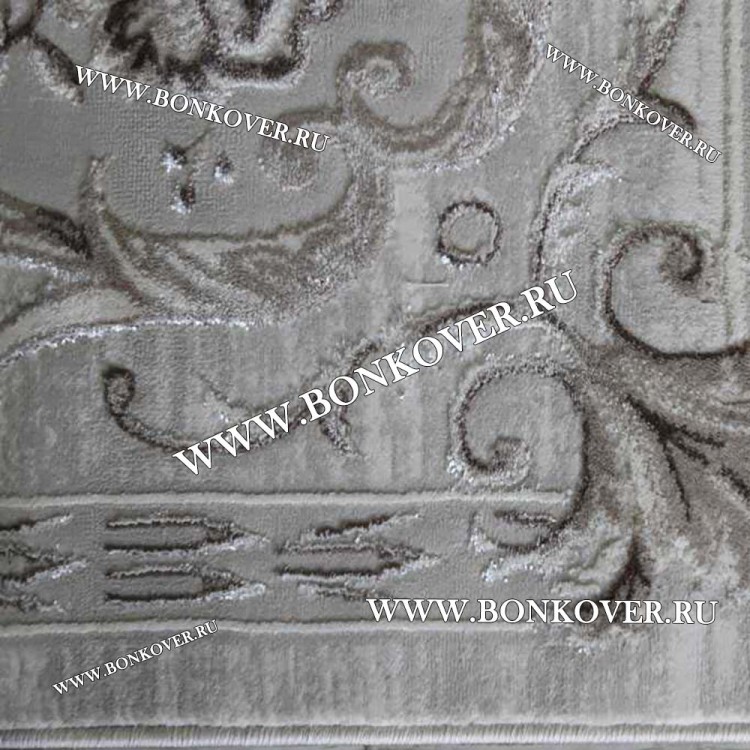 Ковер Турция Для Гостиной Дизайн 63 Серый с Бежевым