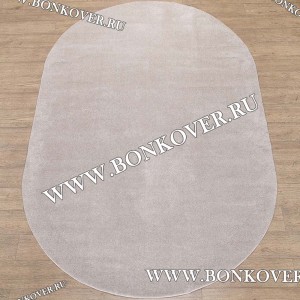 Однотонный Бежевый Ковер Дизайн 04 Овал